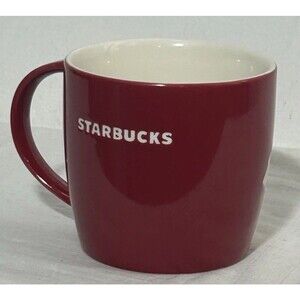 Starbucks 2011 Red Holiday Christmas Coffee Mug Cup White Partridge Bird Collect